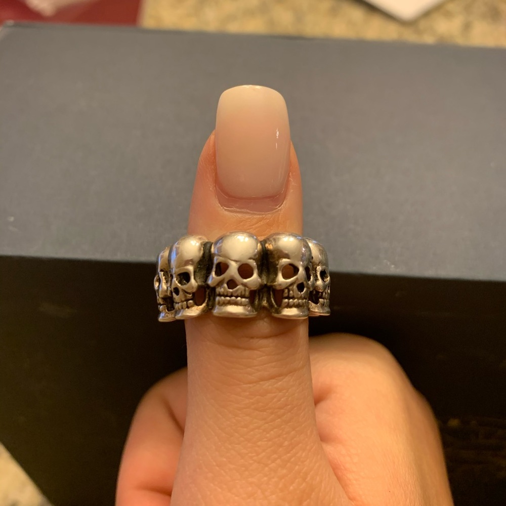 Silver Skull Ring - image 1